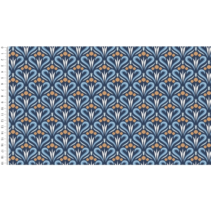 Viscose woven stylez retro ornament 5271