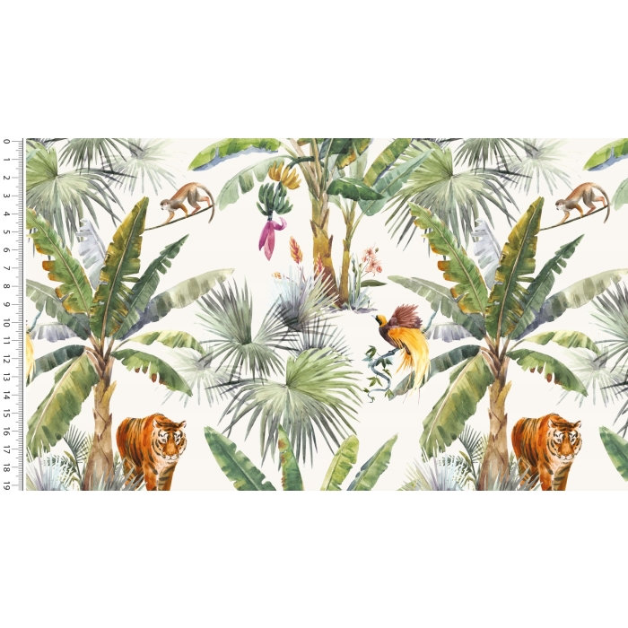 Viscose woven digital stylez tiger 5277