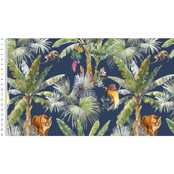 Viscose woven digital stylez tiger 5277