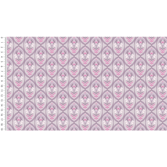 Jersey toff retro flower 5225