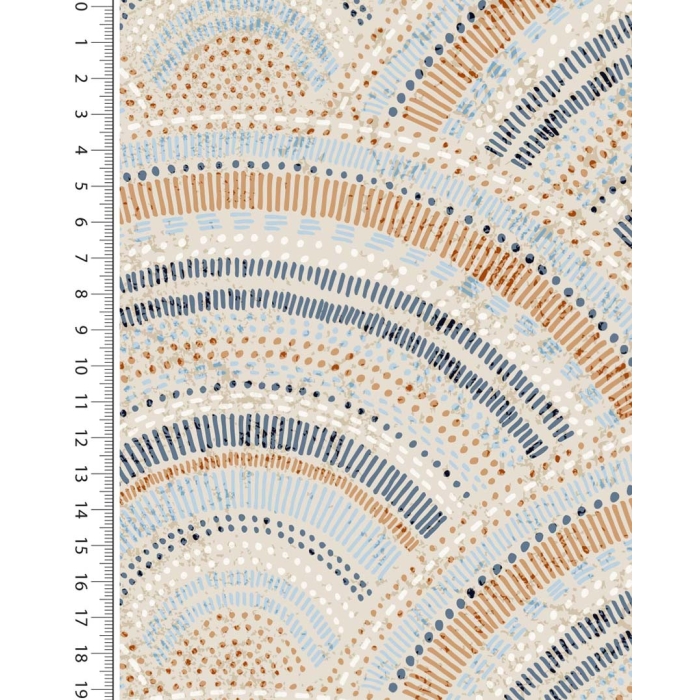 Silicone stretch poplin stylez waves 5217