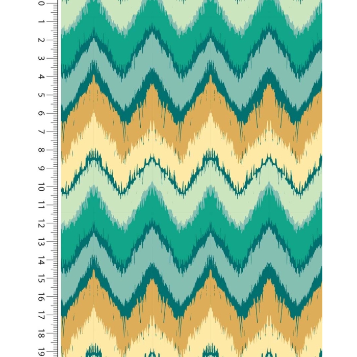 Silicone stretch poplin stylez zigzag 5218