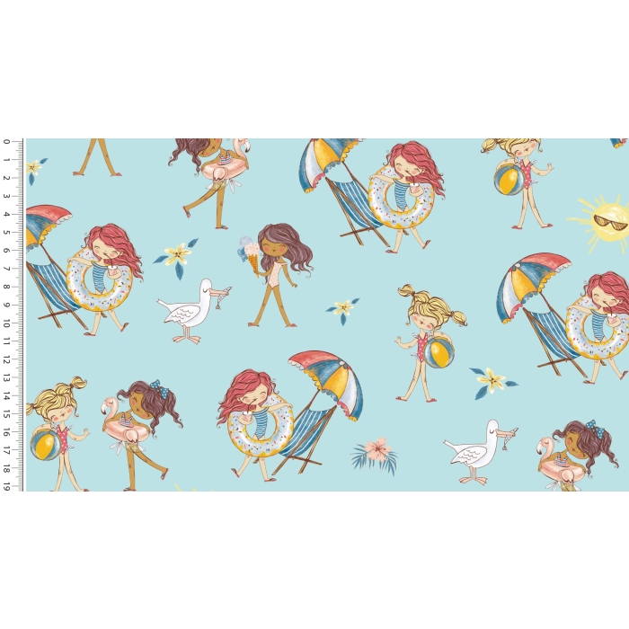 Jersey digital little ones beach girls 5240