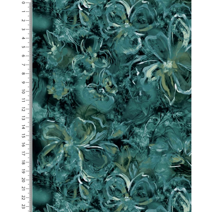 French terry digital stylez flowers 5346
