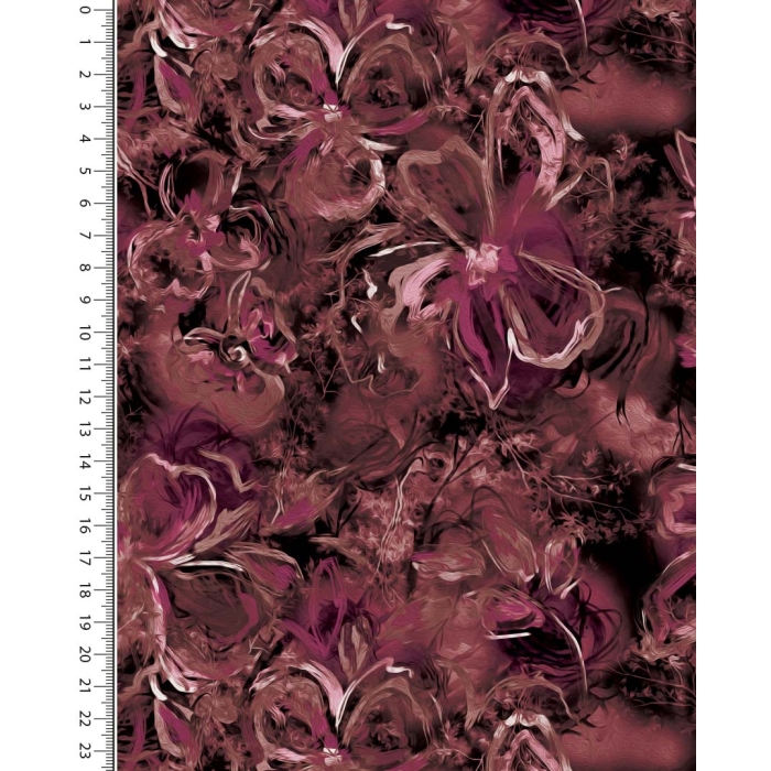 French terry digital stylez flowers 5346