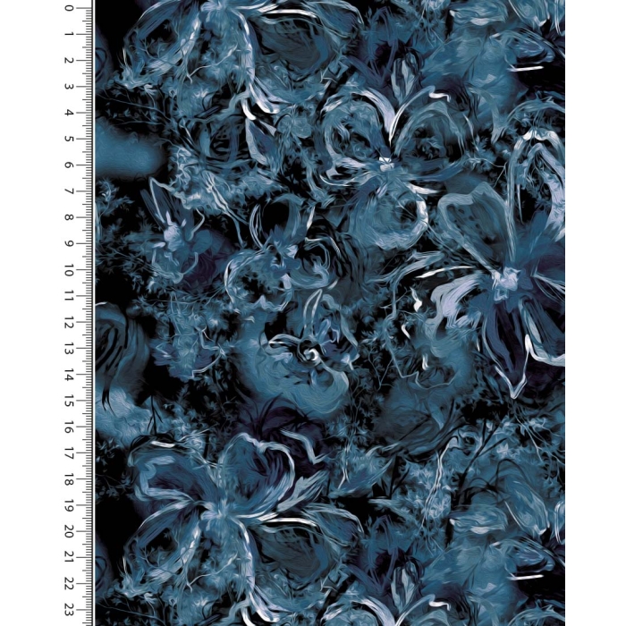 French terry digital stylez flowers 5346