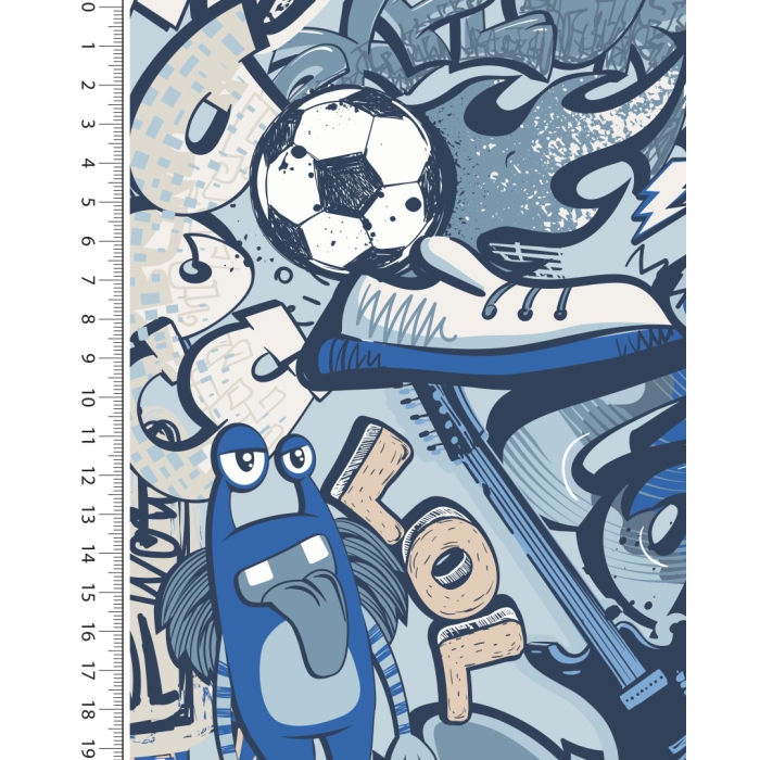 French terry toff graffiti monster 5248