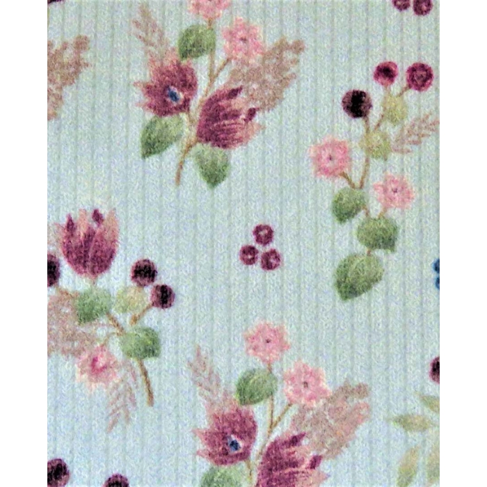 Jersey rib digital flower 5021