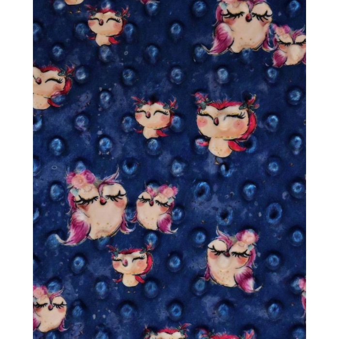 Minky digital little ones owls 5143
