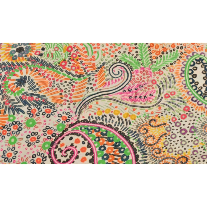 Viscose woven stretch digital paisley 5209