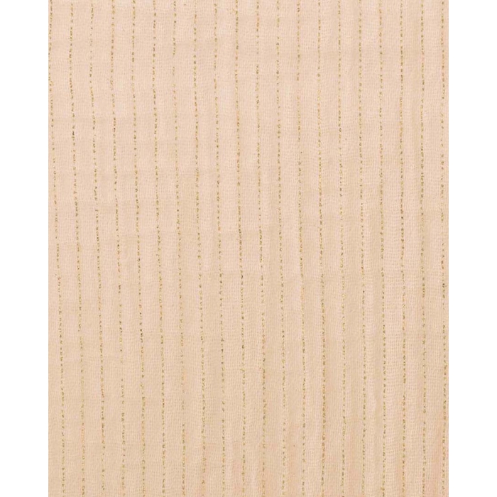 Double gauze foil stripe gold 5215