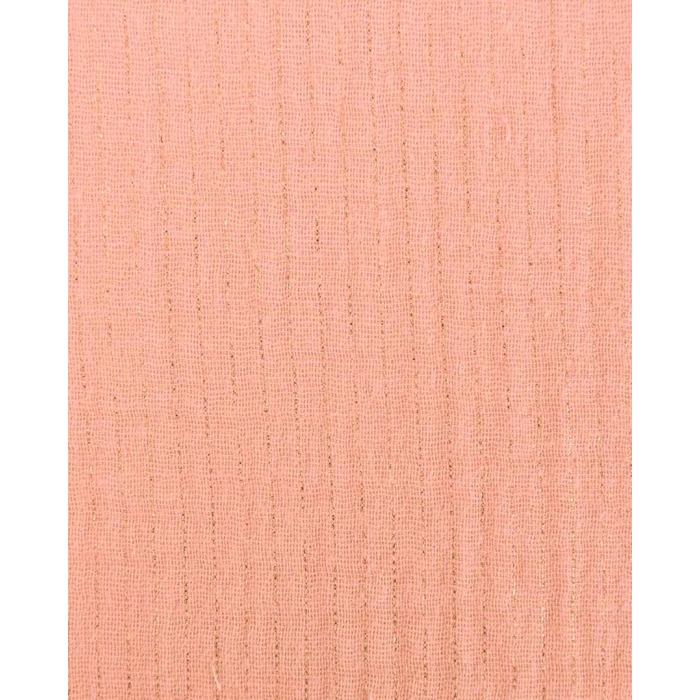 Double gauze foil stripe gold 5215