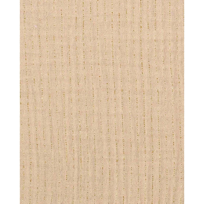 Double gauze foil stripe gold 5215