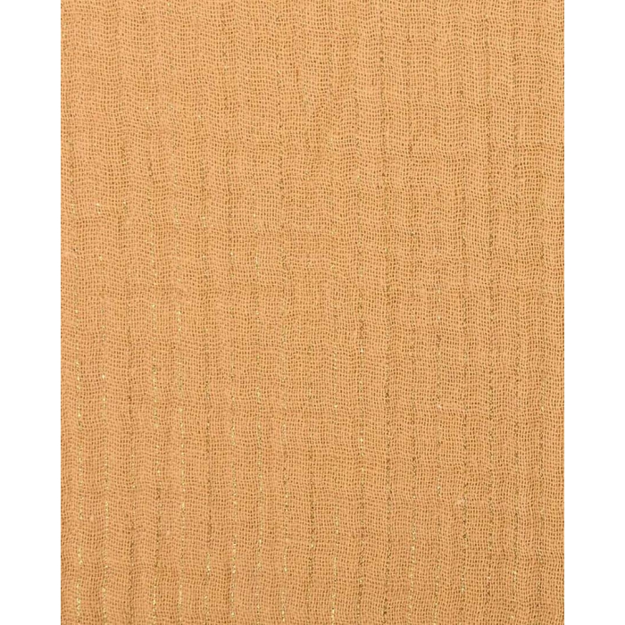 Double gauze foil stripe gold 5215