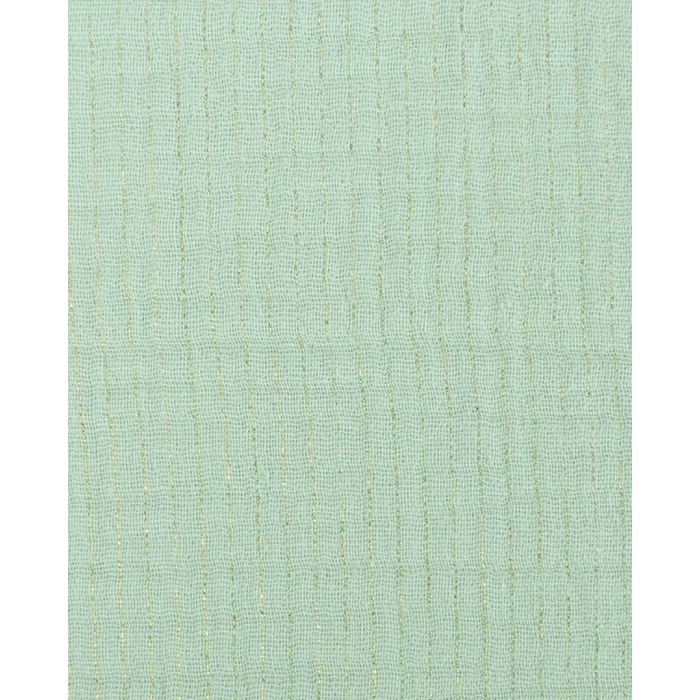 Double gauze foil stripe gold 5215