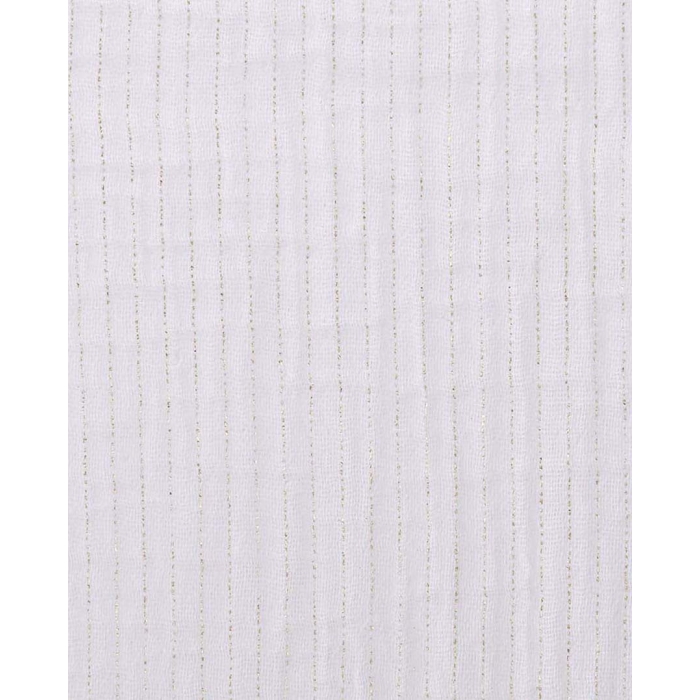 Double gauze foil stripe gold 5215