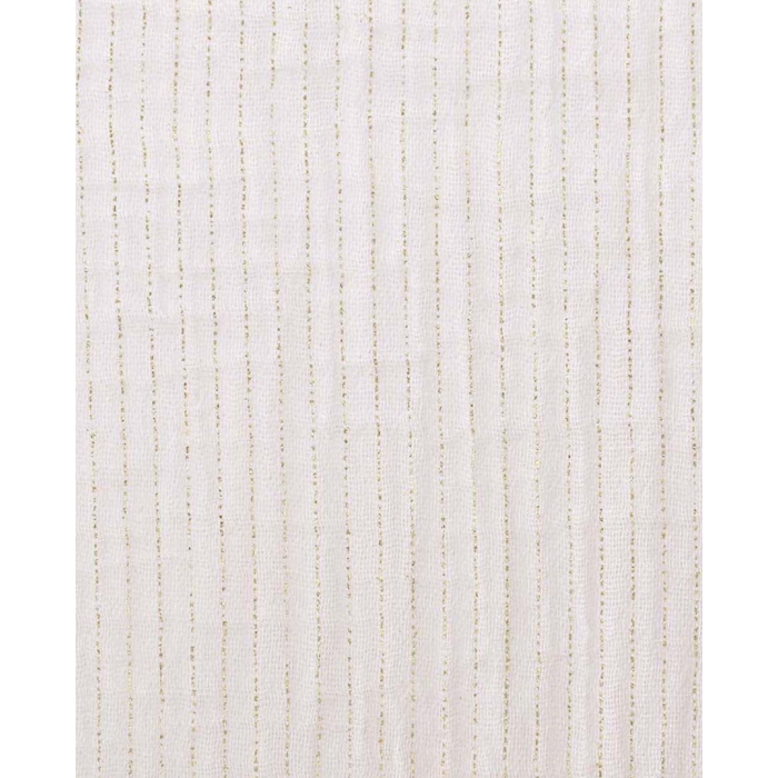 Double gauze foil stripe gold 5215