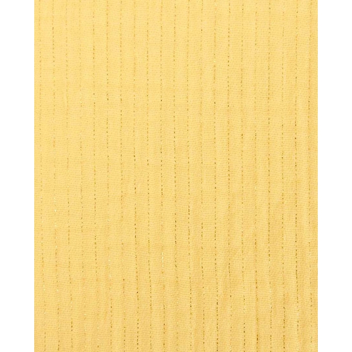 Double gauze foil stripe gold 5215