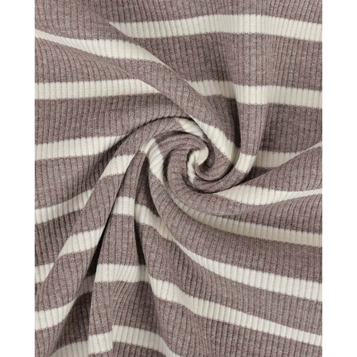 Rib jersey yarn dyed stripe big 5284