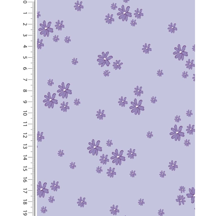 Double gauze toff dreamy flowers 5253