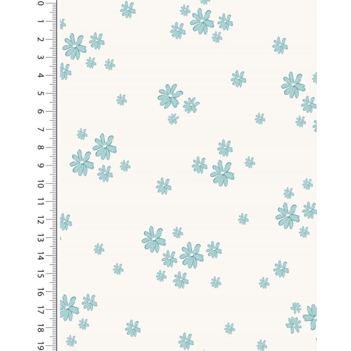 Double gauze toff dreamy flowers 5253