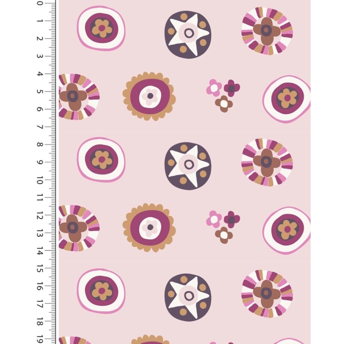 Double gauze toff retro circles 5255