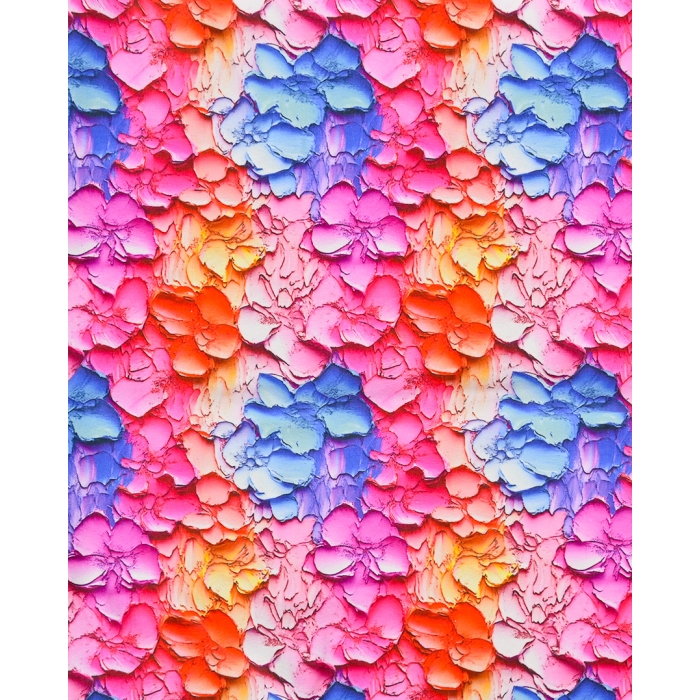 Jersey Digital 3D Painted Flower 5732