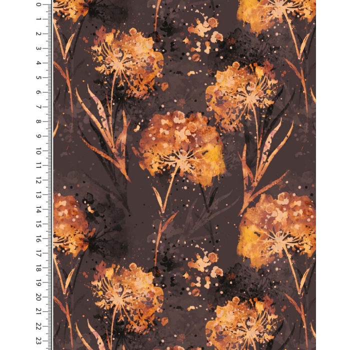 Viscose jersey digital stylez wild flowers 5351