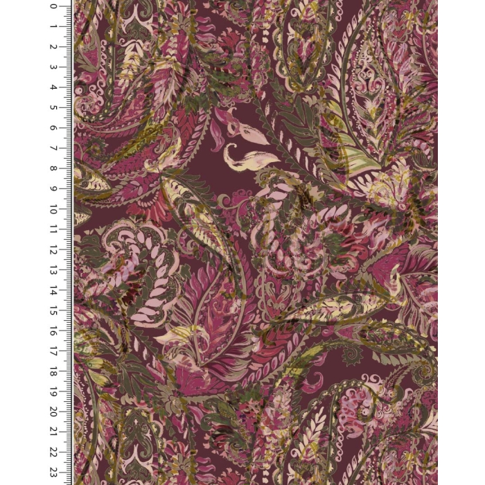 Viscose jersey digital stylez paisley 5352