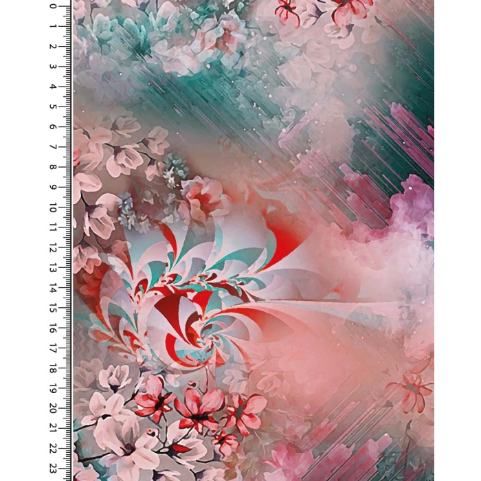 Viscose jersey digital stylez mystic flowers 5353