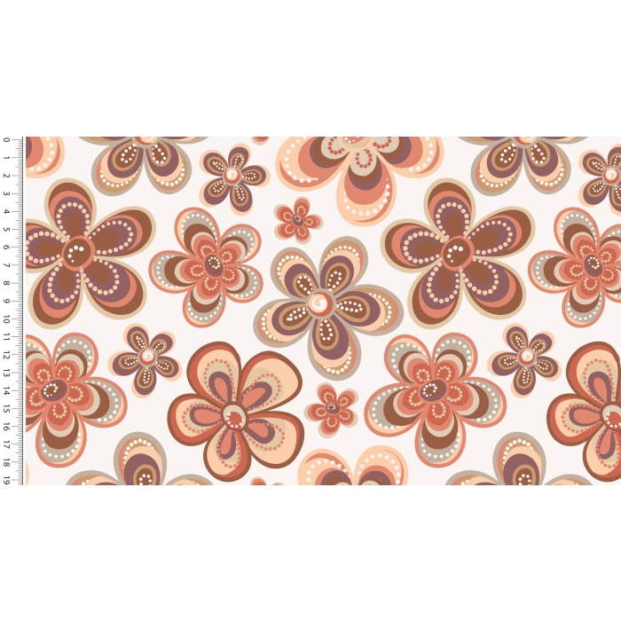 Jersey stylez retro flower 5232