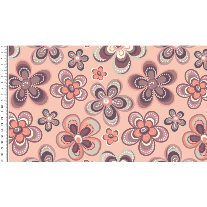 Jersey stylez retro flower 5232