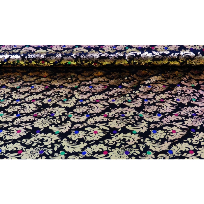 Velours de Panne Foil Flower 9258