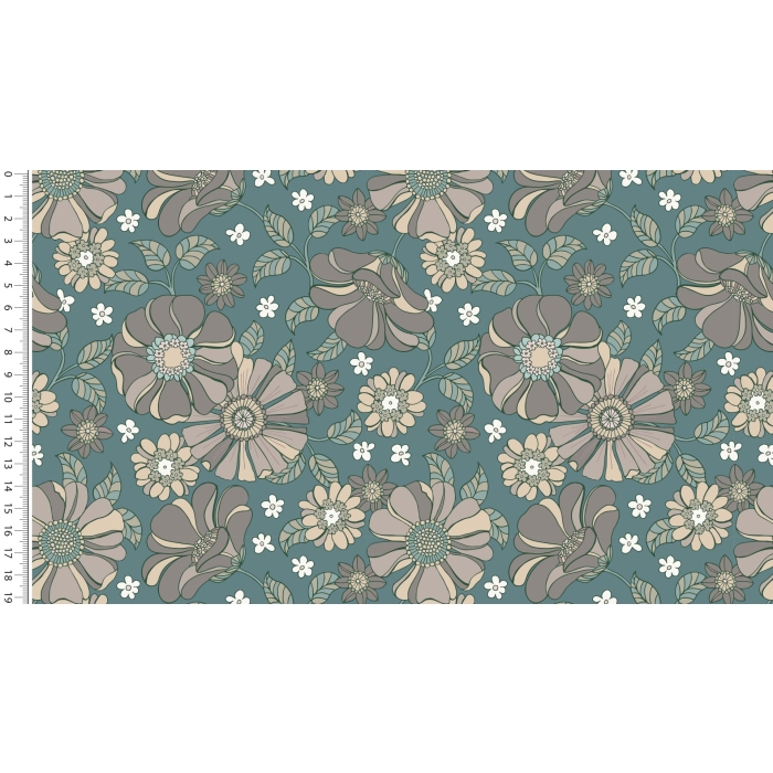 Jersey toff vintage flower 5103