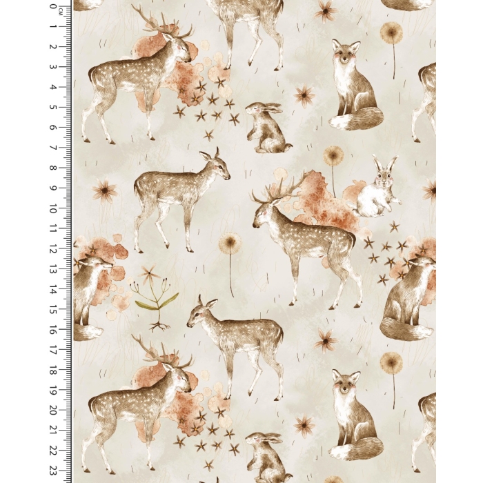 Alpen Fleece Digital Forest Animals 5860