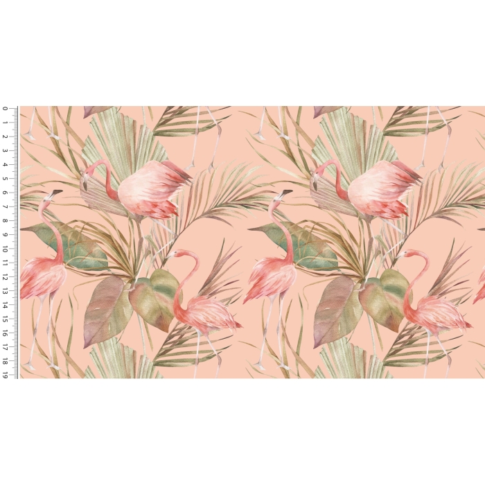 Viscose woven digital stylez flamingo 6004