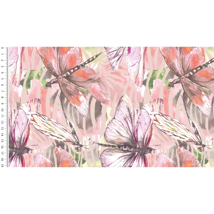 Viscose woven digital stylez dragonfly 6009