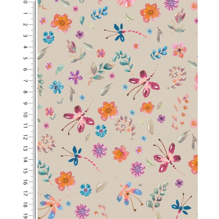Poplin digital toff summer garden 6018