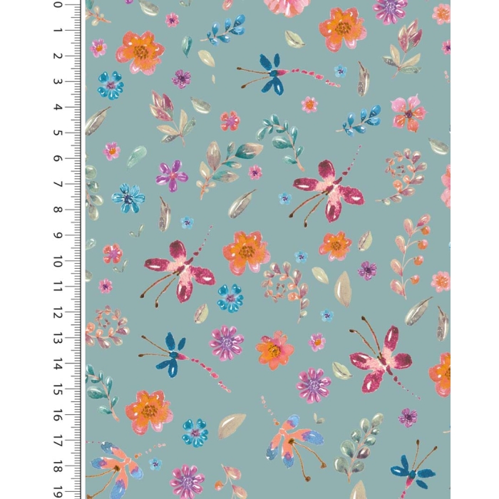 Poplin digital toff summer garden 6018