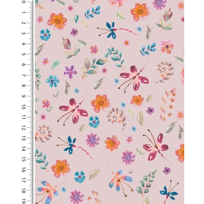 Poplin digital toff summer garden 6018