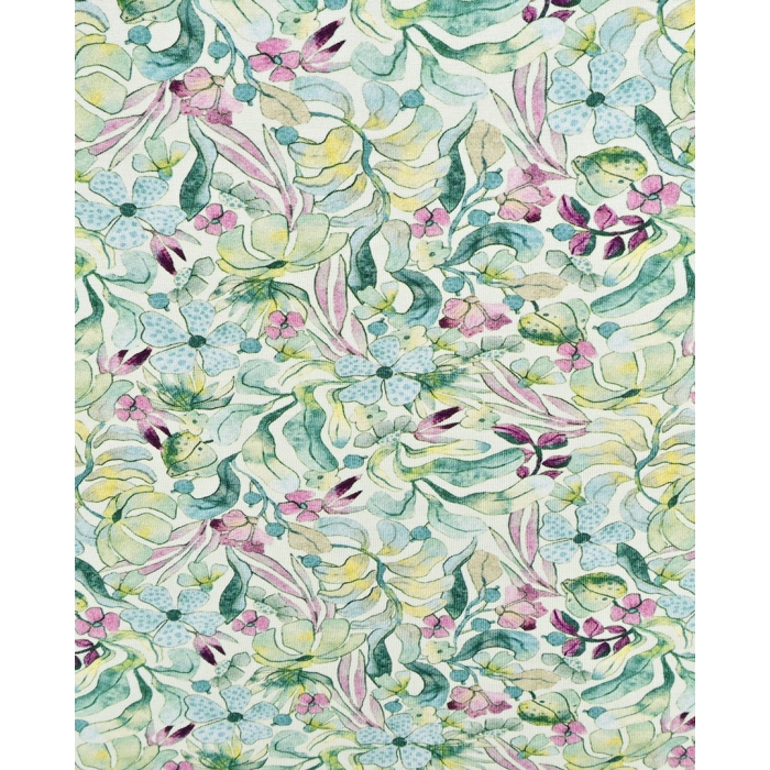 Bamboo Jersey Digital Fantasy Flower 5951
