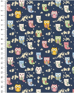 Poplin little ones colourful owl 5278