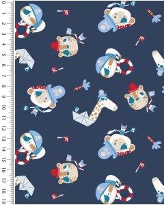 Poplin little ones pirates 5281