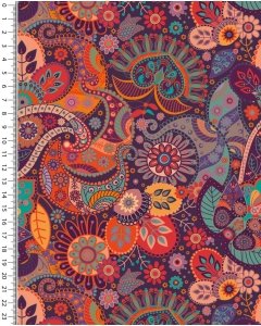 Alpen fleece digital toff retro flower 5377