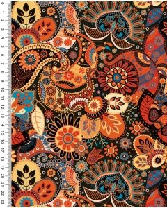 Alpen fleece digital toff retro flower 5377