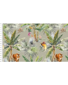 Viscose woven digital stylez tiger 5277