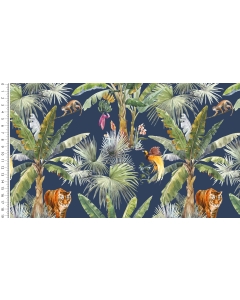 Viscose woven digital stylez tiger 5277