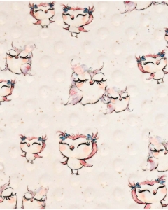 Minky digital little ones owls 5143