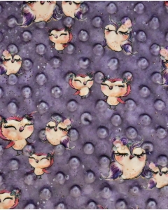 Minky digital little ones owls 5143