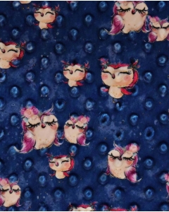 Minky digital little ones owls 5143